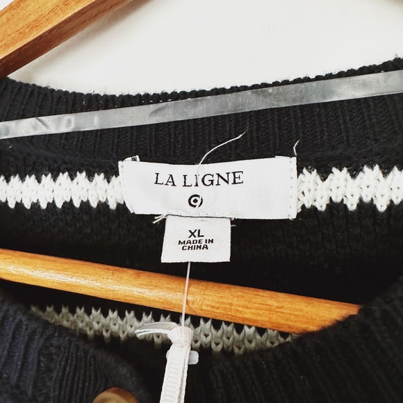 La Ligne x Target NWT Striped Cable Knit Cardigan - Picture 12 of 14
